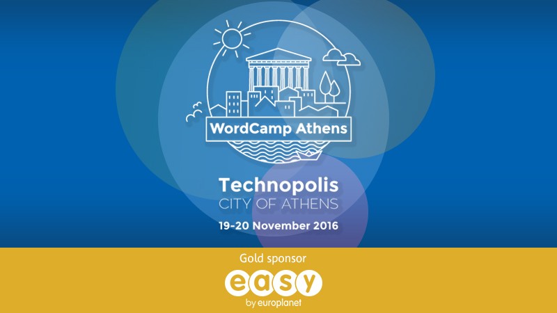 Easy Gold Sponsor at Athens Wordcamp 2016